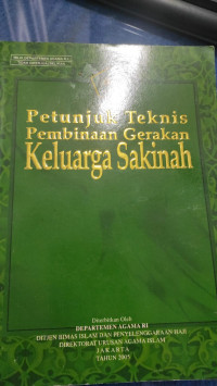 Image of Petunjuk Teknis Pembinaan Gerakan Keluarga Sakinah